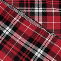 fall plaid || black red and white