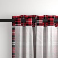 fall plaid || black red and white