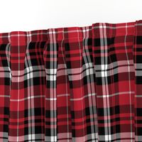 fall plaid || black red and white