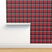 fall plaid || black red and white