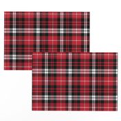 fall plaid || black red and white