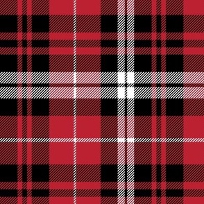 fall plaid || black red and white