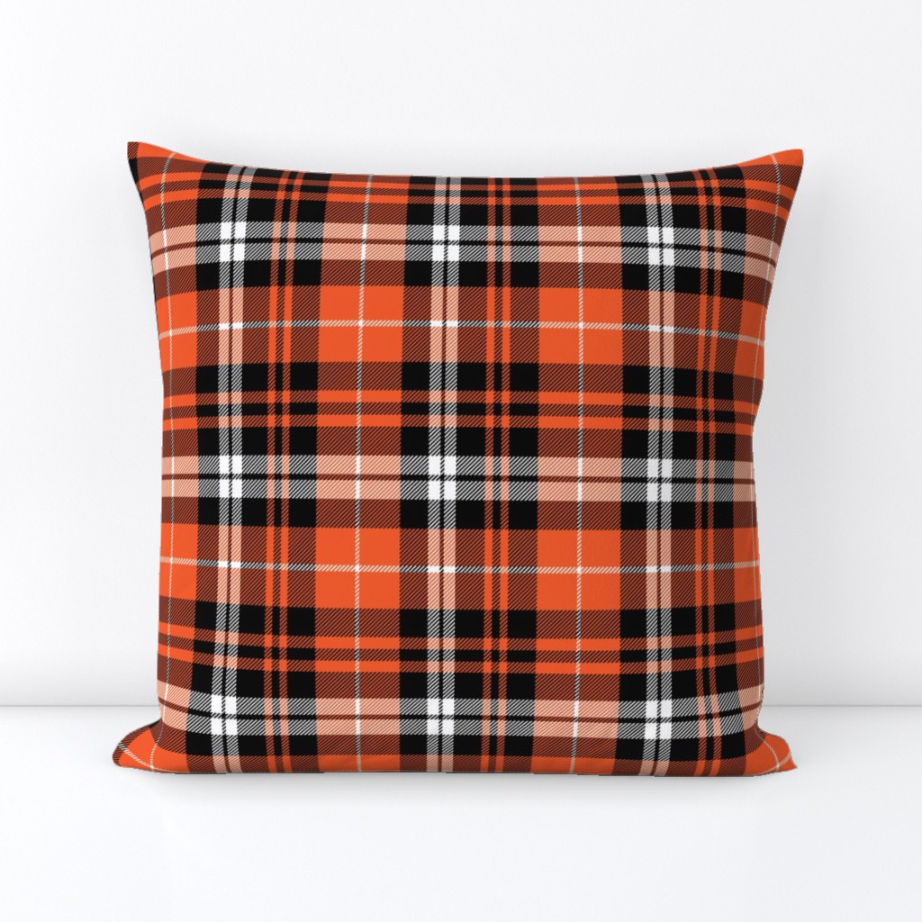 pumpkin fall plaid || orange,black,white