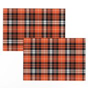 pumpkin fall plaid || orange,black,white