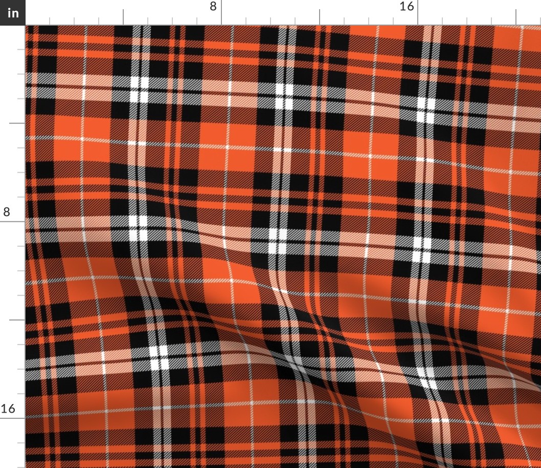 pumpkin fall plaid || orange,black,white