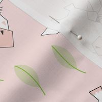 giraffe-and-leaves-on-soft-pink