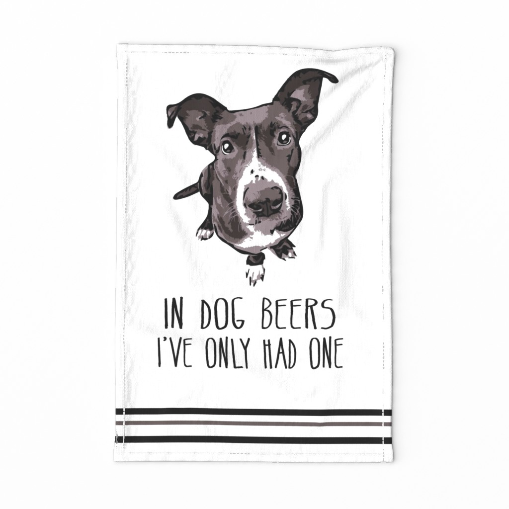 In Dog Beers Tea Towel