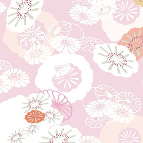 Pretty Poppies-Pink and White