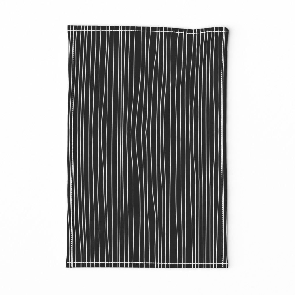 Skeleton Stripe Black and White - Child/Adult Costume Print