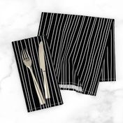 Skeleton Stripe Black and White - Child/Adult Costume Print