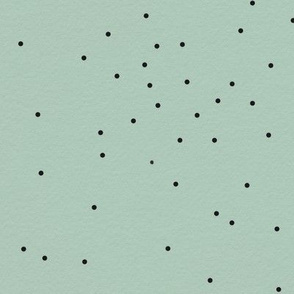 Tiny dots - black on mint || by sunny afternoon 
