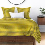 Houndstooth Yellow and Gray