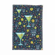 Martini Party Tea Towel