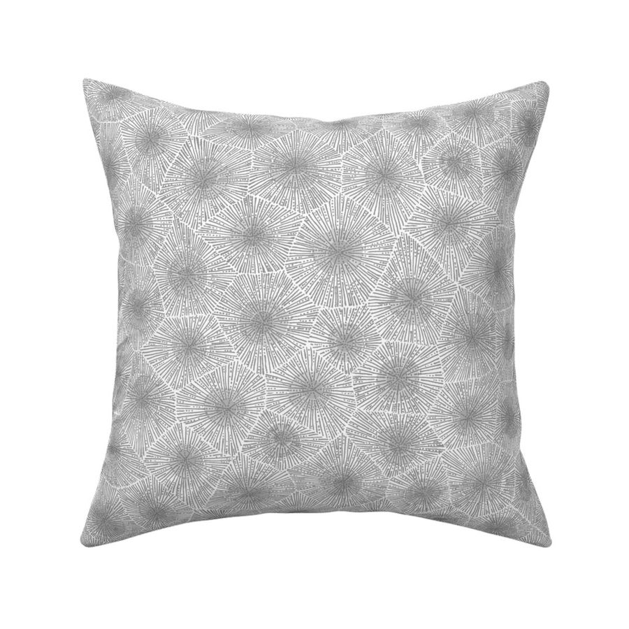 petoskey stone - greyscale light Fabric | Spoonflower