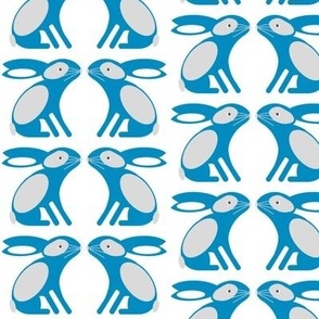Bunny Pattern Blue