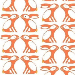 Bunny Pattern, orange