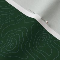 Topographic Map Green and White Map Stripes