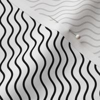 Black and White Wave Stripes