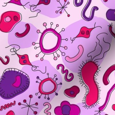 Microbes - Pink & Purple