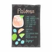 Paloma Recipe Tea Towel 