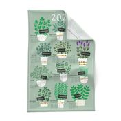 Herbs tea towel calendar 2024 (light)