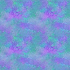 Light Purple Teal Watercolor Abstract