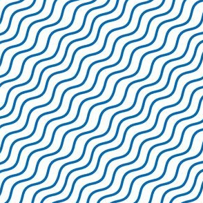 Blue Wave Stripes