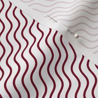 Maroon Garnet Dark Red Wave Stripes