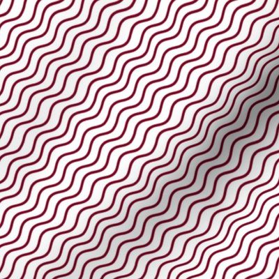 Maroon Garnet Dark Red Wave Stripes