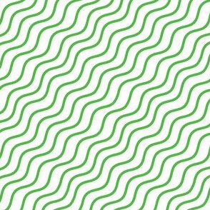 Lime Green Wave Stripes
