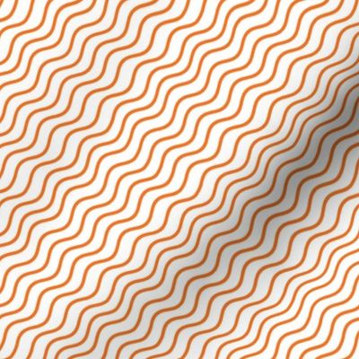 Orange Wave Stripes