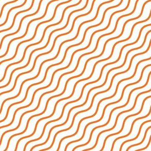Orange Wave Stripes