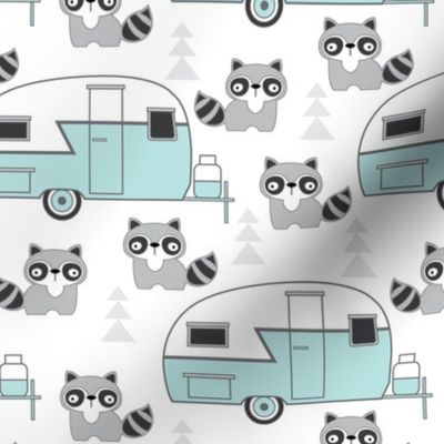 trailers-and-raccoons---blue-on-white