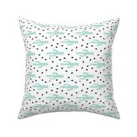 cactus mint tri triangle trendy design for minimal kids baby desert southwest