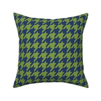 Houndstooth Cobalt Blue and Kelly Green