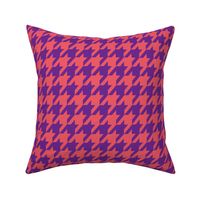 Violet and Coral Houndstooth 