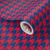 Houndstooth Red Navy