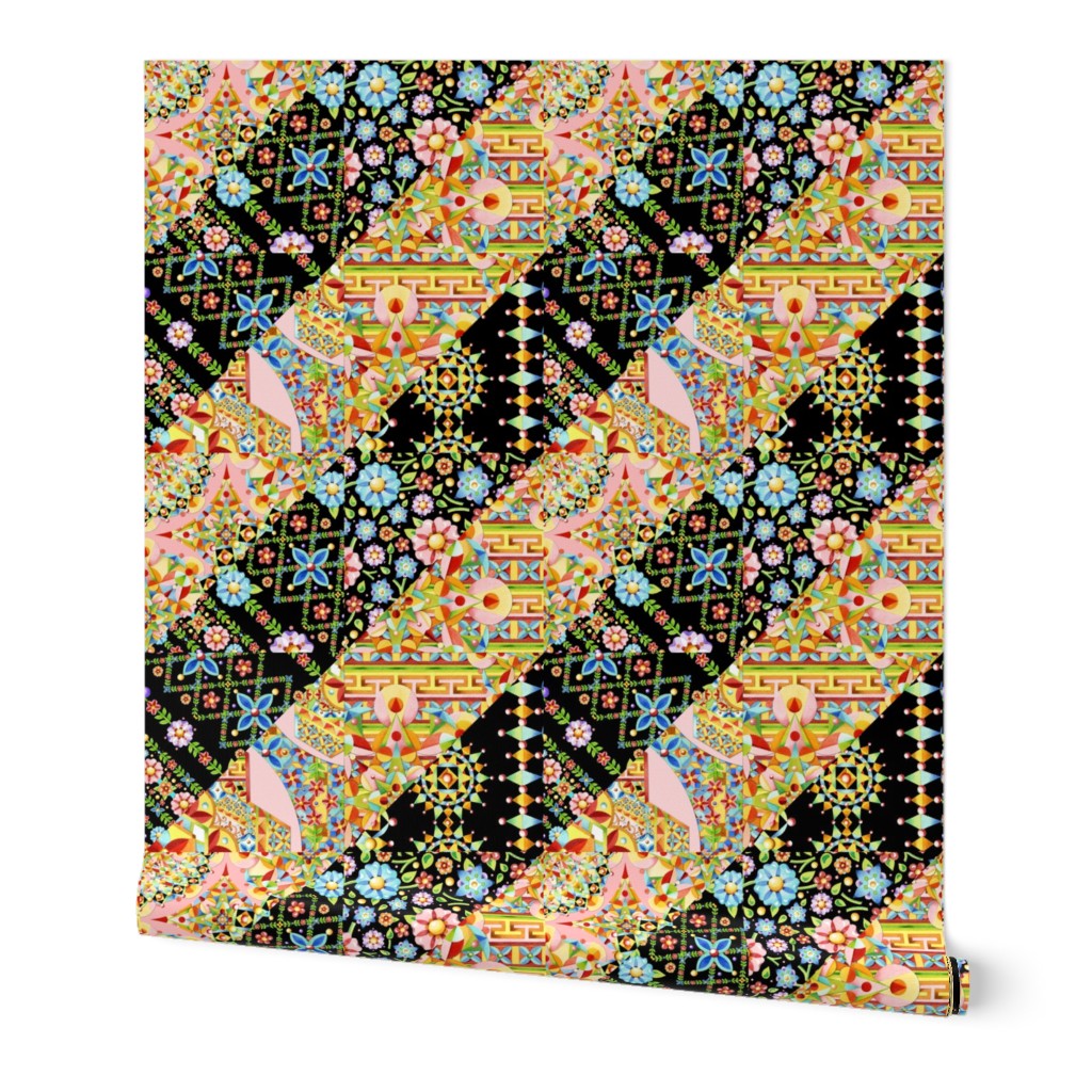 Crazy Quilt Triangles