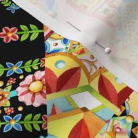 Crazy Quilt Triangles