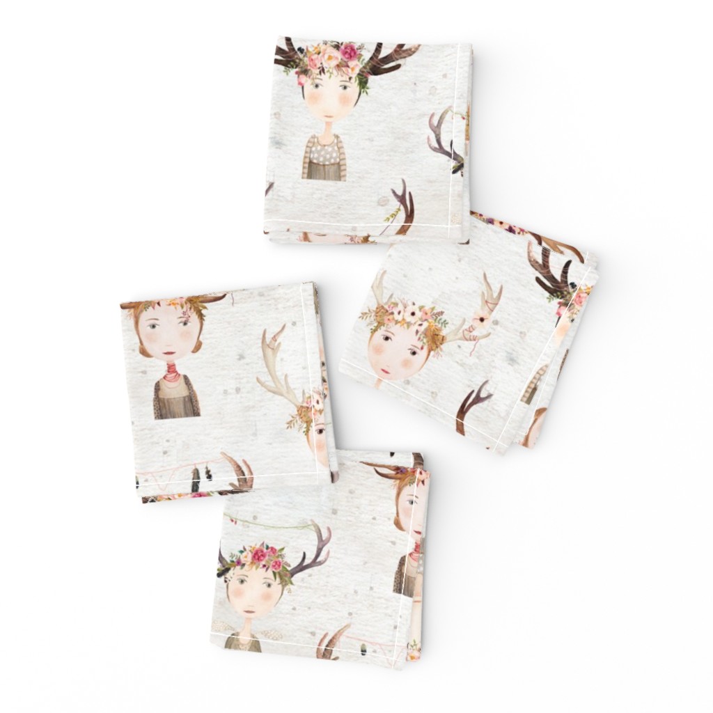 antler girls white