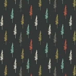 Lodgepole Pine Christmas Forest (Dark Colors)