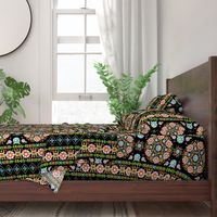 Millefiori Floral Vertical Stripe