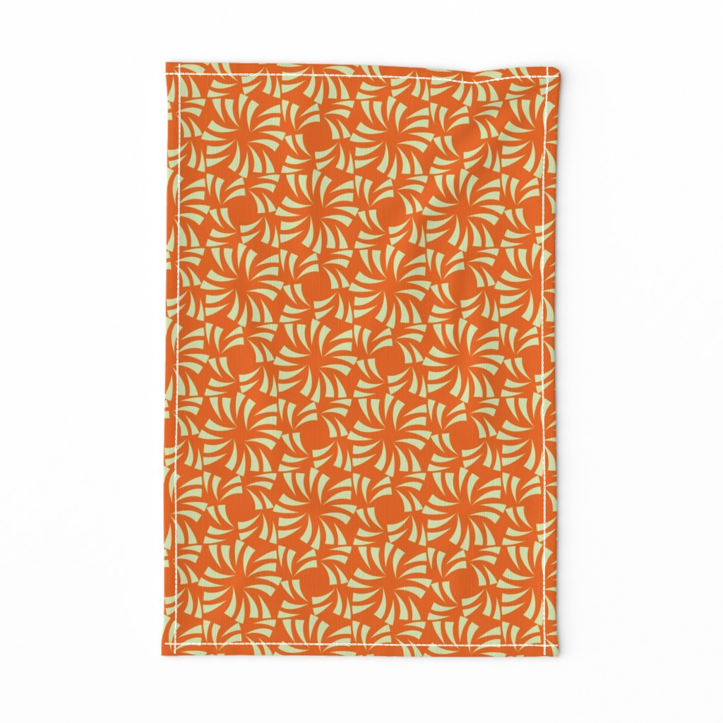 Geometric Floral - Orange