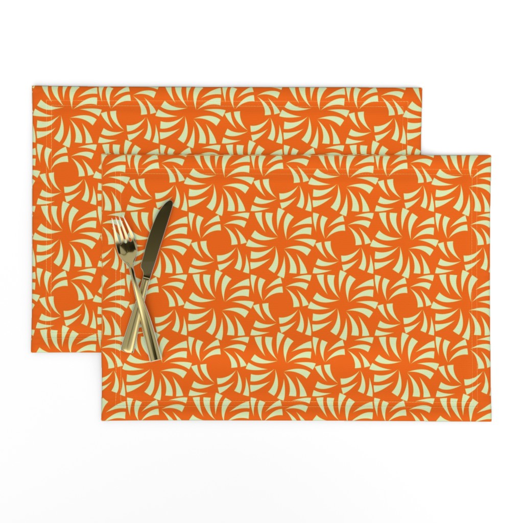 Geometric Floral - Orange