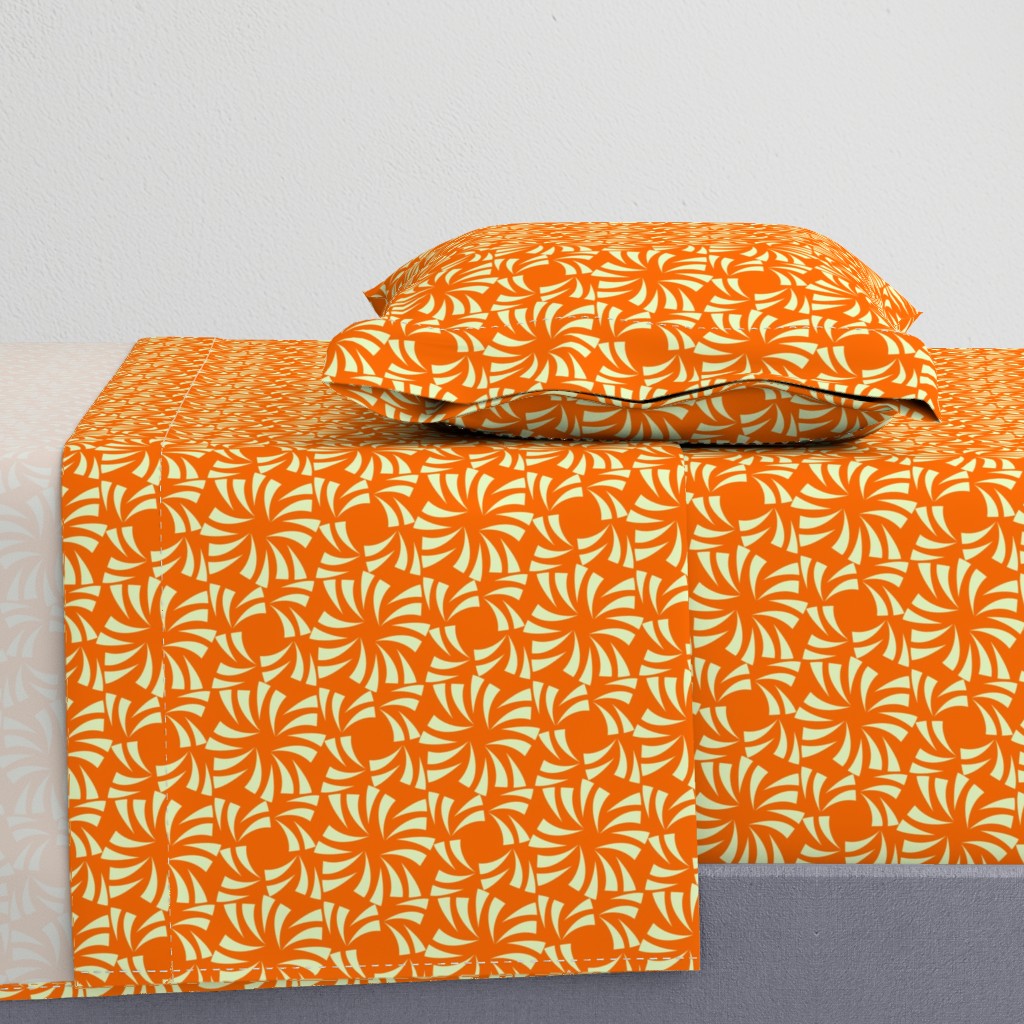 Geometric Floral - Orange