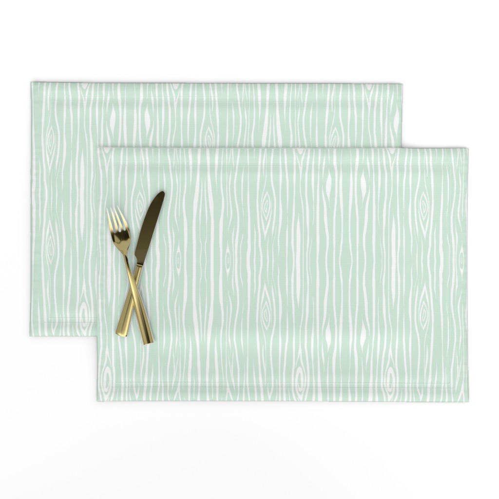 Woodgrain small - greenmint/white