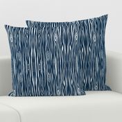 Woodgrain small navy/white - Woodland nursery