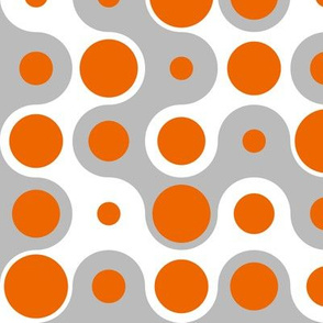 Connecting Dots - Orange Grey
