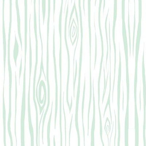 woodgrain small - mint and white 