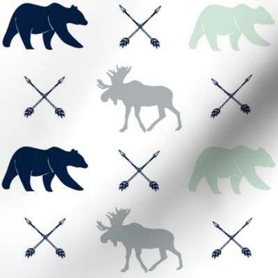 moose, bear, and arrows || the northern lights collection